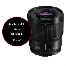 LUMIX S-S50ME L-mount optika 50mm f1.8,  20 000.-Ft pénzvisszafizetési akció! 11.15